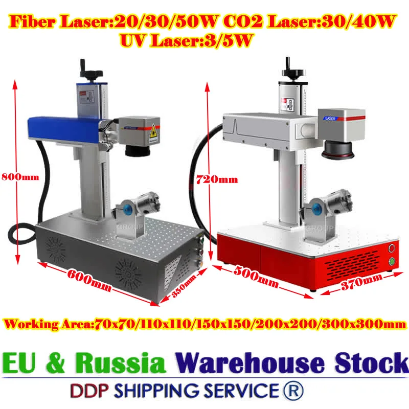 

Raycus 50W 30W 20W Fiber Laser Metal Marking Machine CO2 Wood Engraving Machine 40W 30W UV Carving Engraver 5W 3W JPT Seal 355