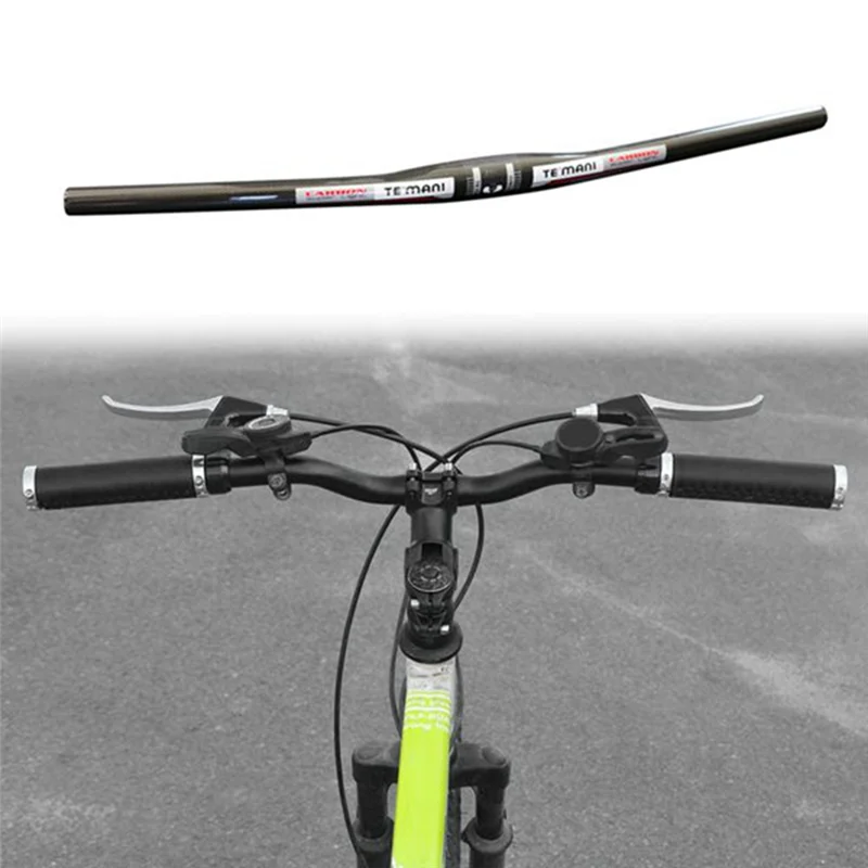 

AEF6-TEMANI Handlebar Bicycle Handlebar Carbon Fiber Fit 25.4Mm Stem For Mountain Bike Road Bike Handlebars