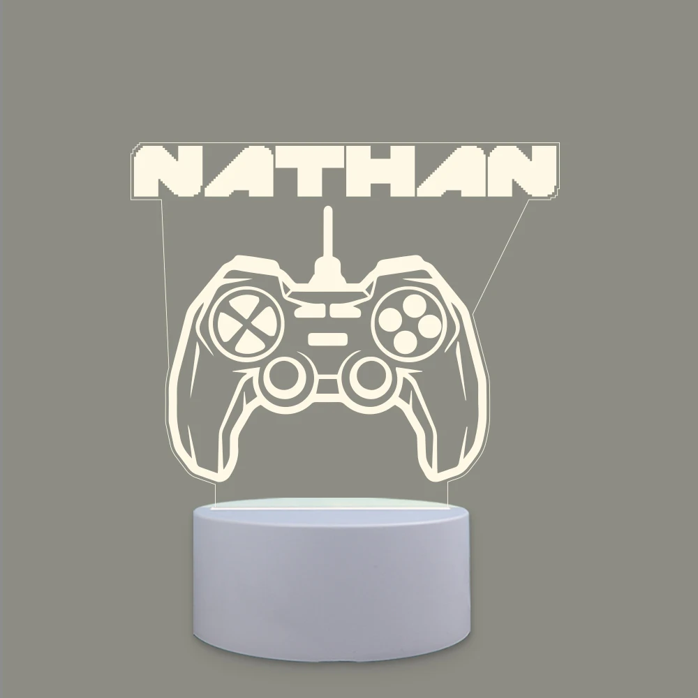 Funny boy Acrylic Led Night Light Bedside Rechargeable Night Lights Children'S Christmas Gift