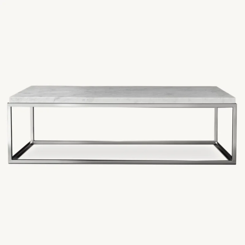 ！@American Classic Marble Metal Living Room Furniture Coffee Table Bedroom Villa Hotel Can Be Customized