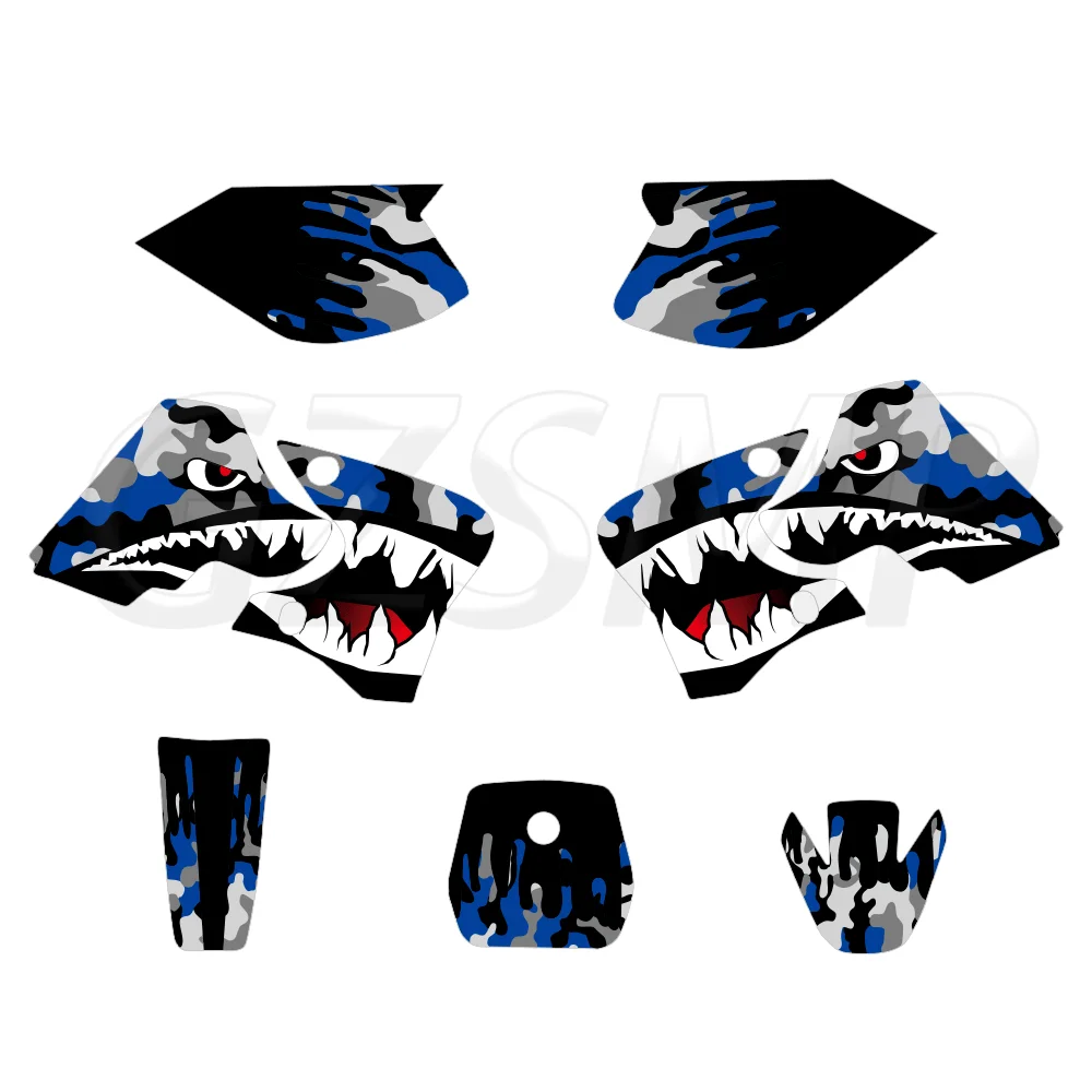 Fit for Yamaha TTR 90 TTR90 2000 -2007 2001 2002 2003 04 05 06 Motocross Deco Decals Background Graphics Kit Stickers