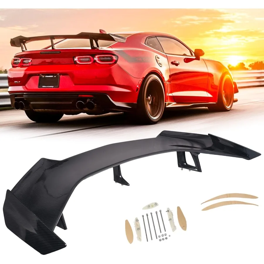 

Rear Spoiler Wing Trunk Lip Compatible with for Chevy Camaro SS RS LT ZL 2016 2017 2018 2019 2020 2021 2022 2023 2024 ZL1 1LE S