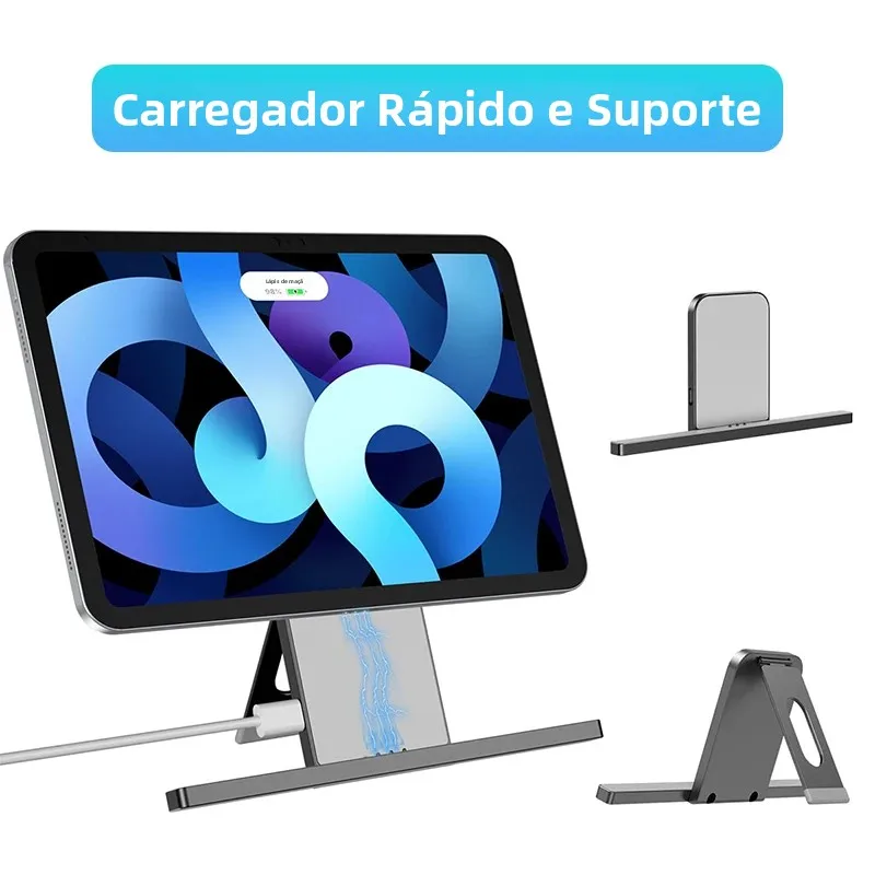 2-in-1急速充電器＆スタンド-磁気ワイヤレス充電器-ipad-pro-ipad-air対応-急速充電-アルミニウム合金製-usb-cケーブル付き