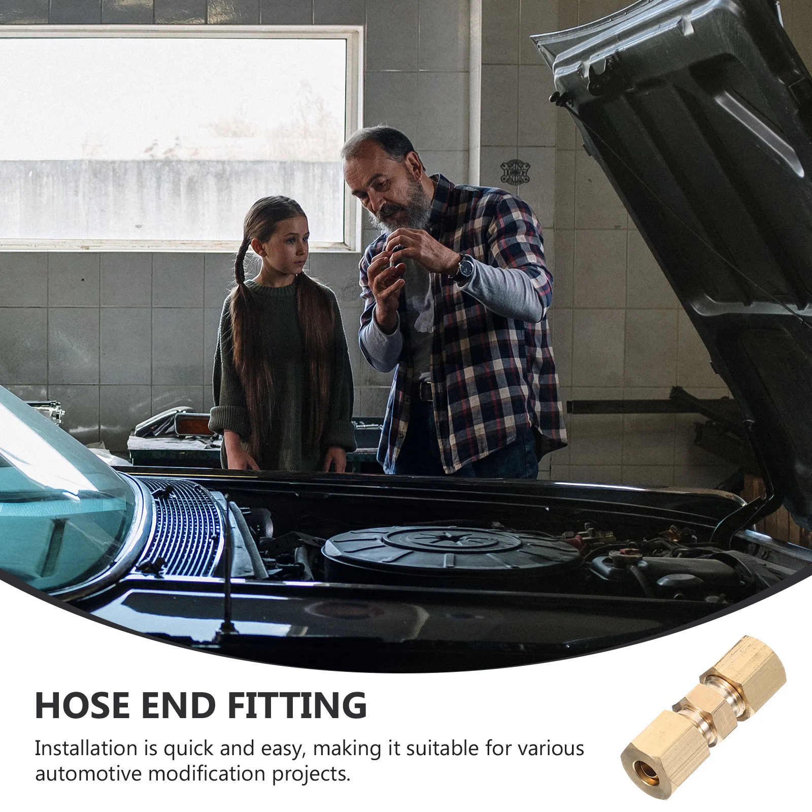 

Oil Hose End Adapter Fuel Line Fitting Compact Size Car Fuel Hose Ends Accessory Auto Parts Fitting Car Accessories