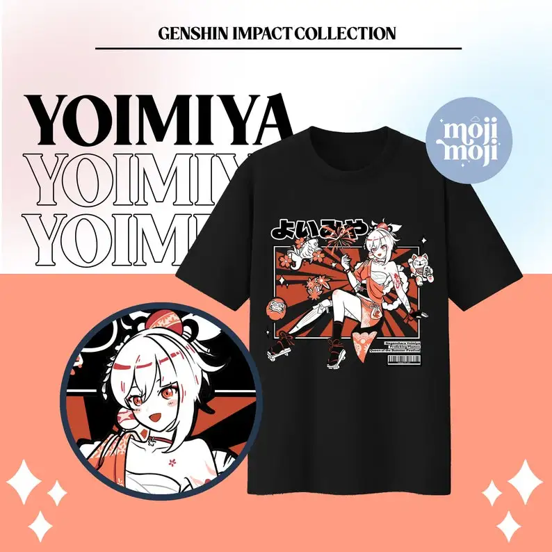 Genshin Impact Yoimiya Shirt, Genshin Yoimiya T-shirt, Genshin Merch