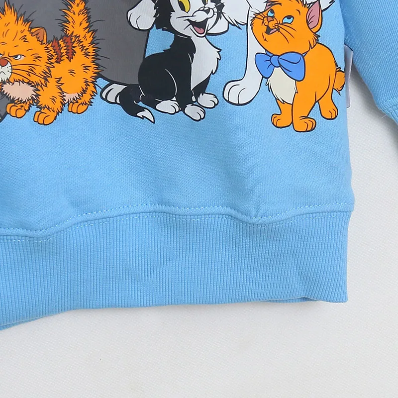 ديزني وورلد ديزني لاند التطريز البلوز ماري كات لوسيفر شيشاير القط الكرتون البلوز الأعلى س الرقبة المرأة عارضة البلوز #5