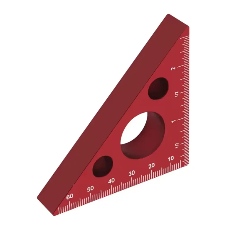 

AB42-Right Angle Ruler Woodworking Ruler Triangle Ruler Scales Machinist Carpenter's Square Height Measuring Tools Gauge