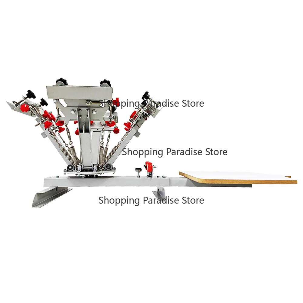Manual Silk Screening Set DIY 4 Color 1 Station Silkscreen Table Silkscreen Printing Machine