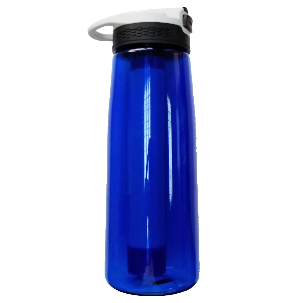 

outdoor use plastic sports water filter bottle with ultrafiltration membrane