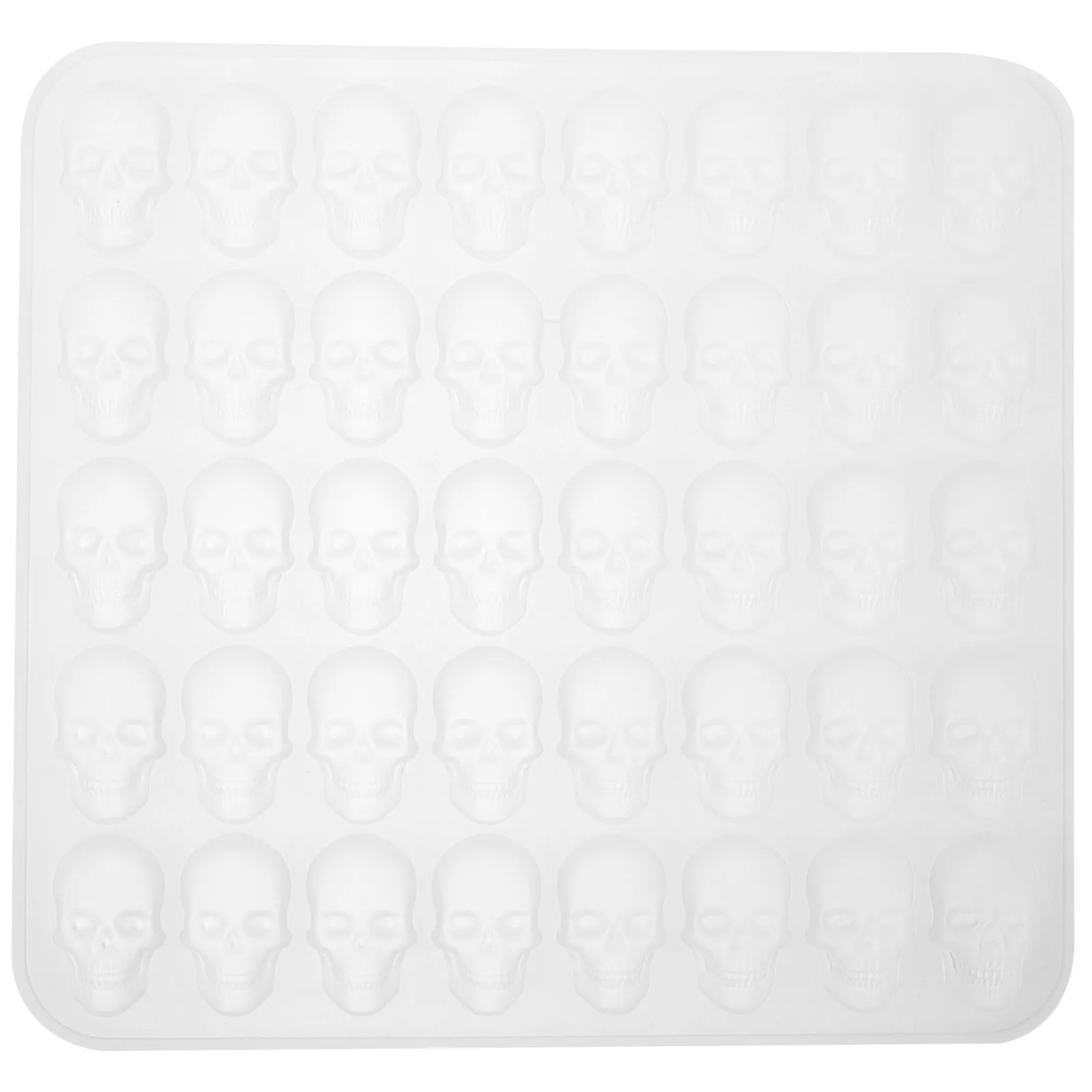 

Biscuits Skull Silicone Tray Small Mold Halloween Cookie Head White Baking