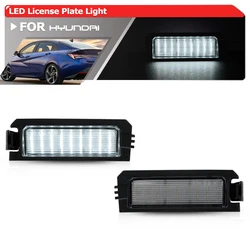 For Hyundai CN7 Elantra N 2022+ Elantra 2019-2023 Elantra GT 2018-2020 Canbus Full White Led License Plate Lights Auto Tag Lamps