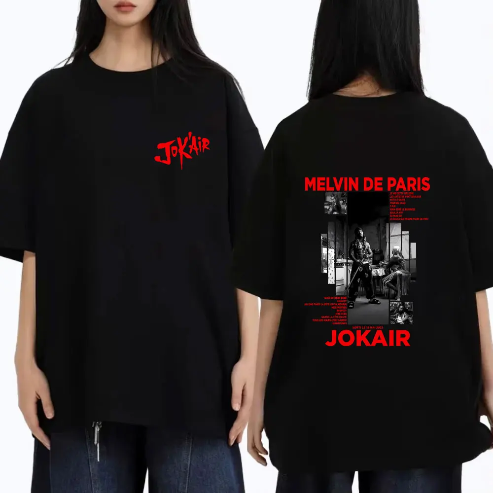 

Rapper Jok'air Melvin De Paris Graphic Tshirt Men Women Hip Hop Fashion Pop Music T-shirt Unisex Soft Casual Vintage T Shirts