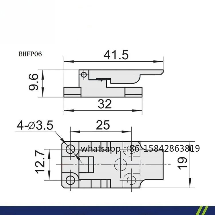 BHFP06 Magnetic Bare Fiber Fixture, Magnetic Adsorption Optical Fiber Clamping Holder for Optical Fiber Laboratory Test