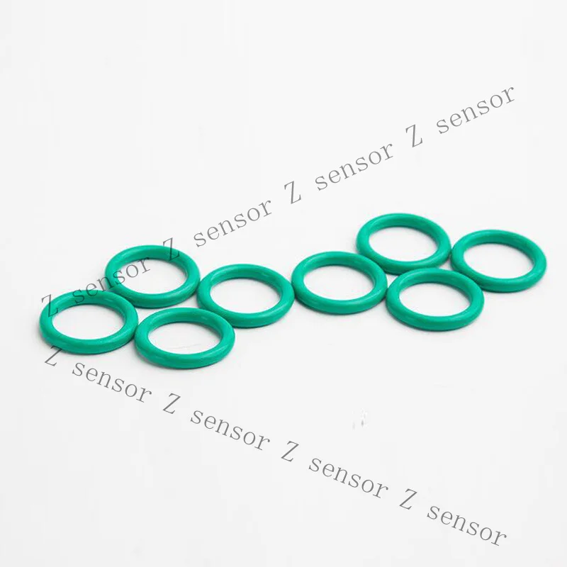 Z+ 2.2mm(OD=8~22) High Temp Green Fluorine Rubber O-Ring Gasket Oil Sealing Washer