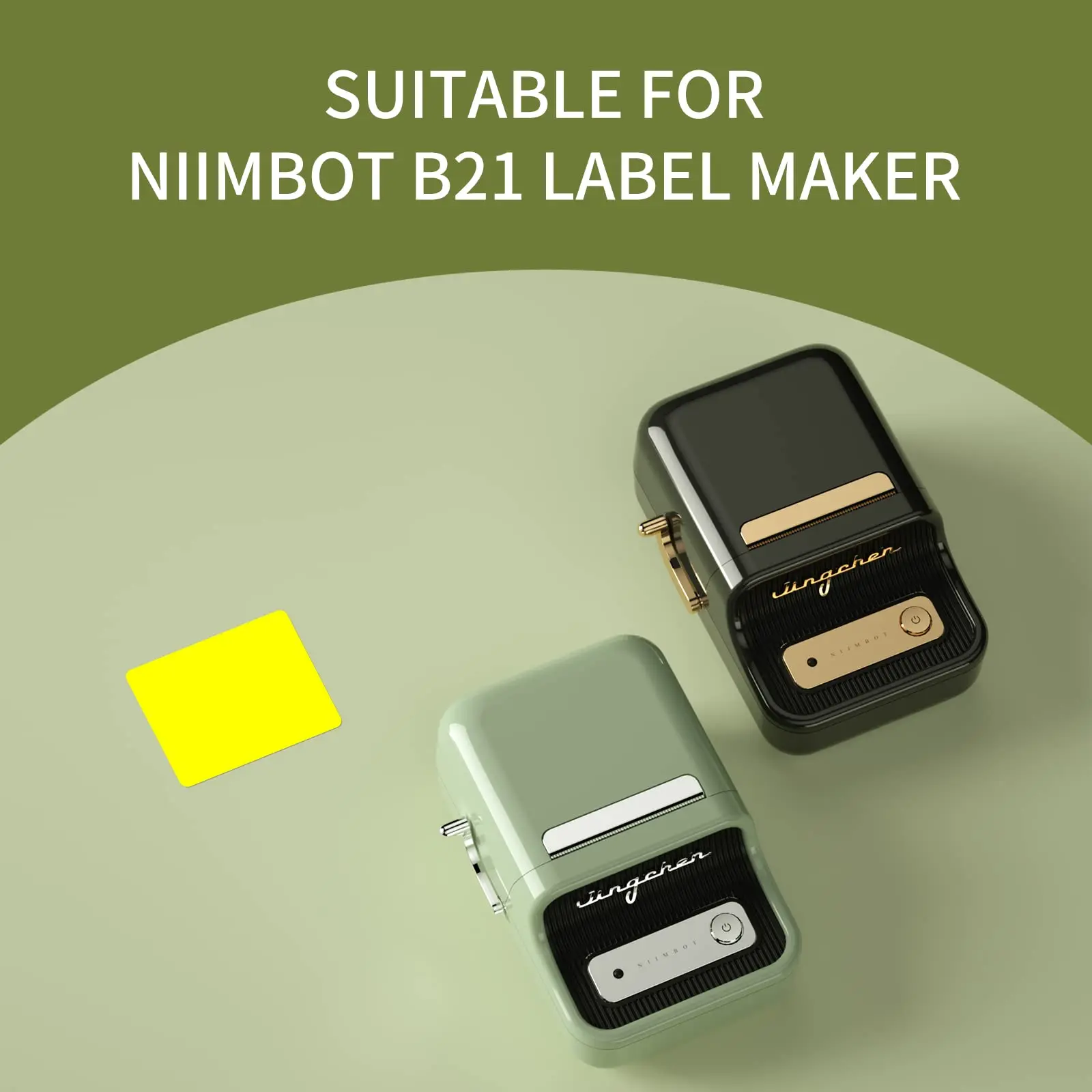 1Roll NiiMbot B1/B21/B3s/B203 Label Printer Waterproof Anti-oil Tear Scratch-Resistant Price Tag Pure Color Label Paper 40x30mm