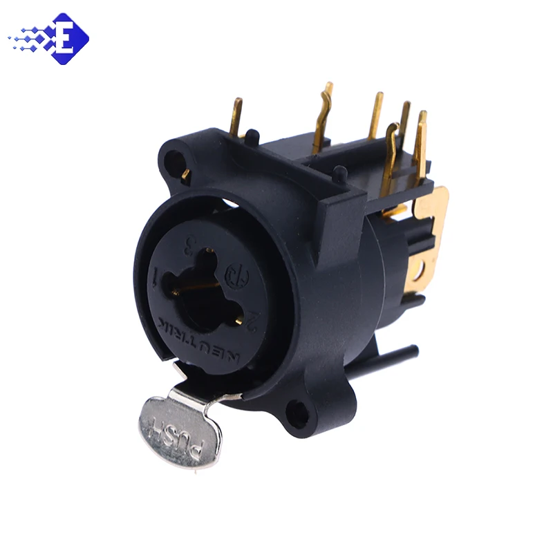 1pc 6.35mm Combo XLR Jack Connector,Panel Mount Chassis Connector For Microphone/MIC/Audio/Video System Zinc Alloy+Pure Copper