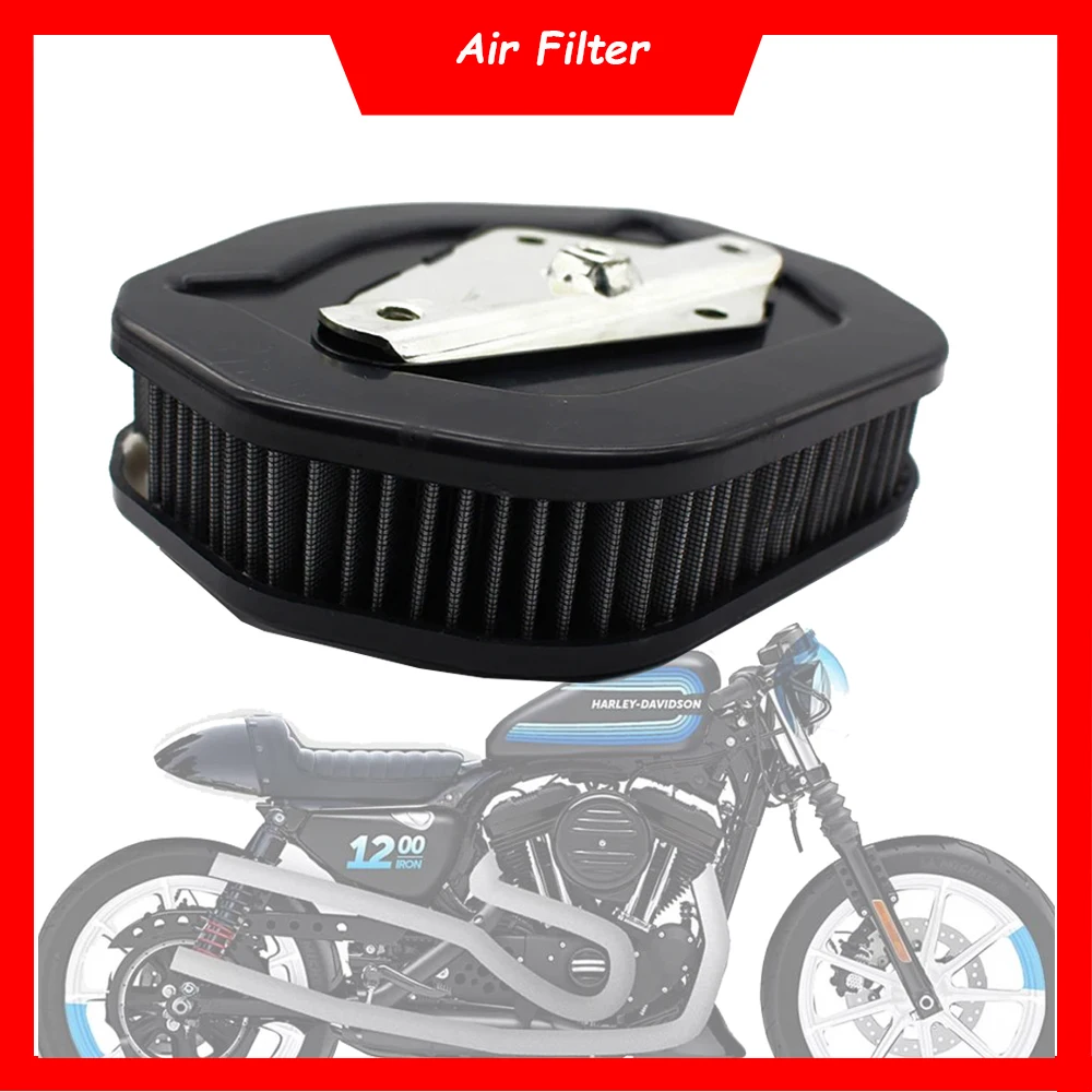 Motorcycle Engine Air Filter Cleaner Air Intake Filter Element For Harley Davidson Sportster750 1200L 883N Iron 2014-2020