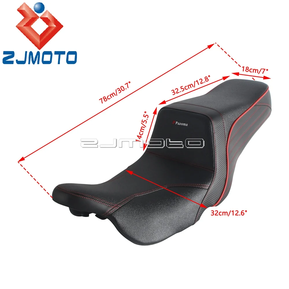 Motorcycle Accessories Club Style 2-Up Seat Gel Cushion For Harley Touring Street Glide FLHXS FLHX FLHXST FLHXSE 2008-2025