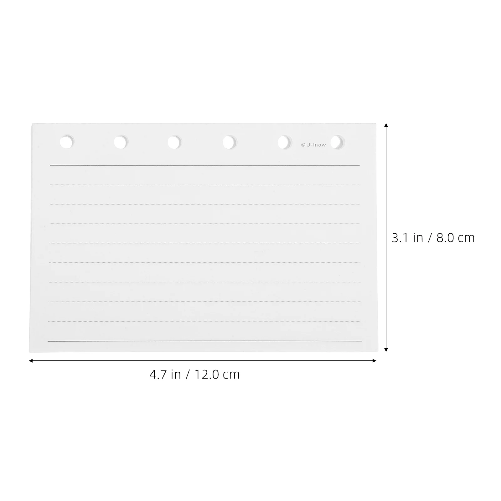 1 libro A7 ricarica rivestita a fogli mobili per 6 raccoglitori ad anelli diario notebook sostituzione bianco scrittura liscia inserto con manico ricaricabile