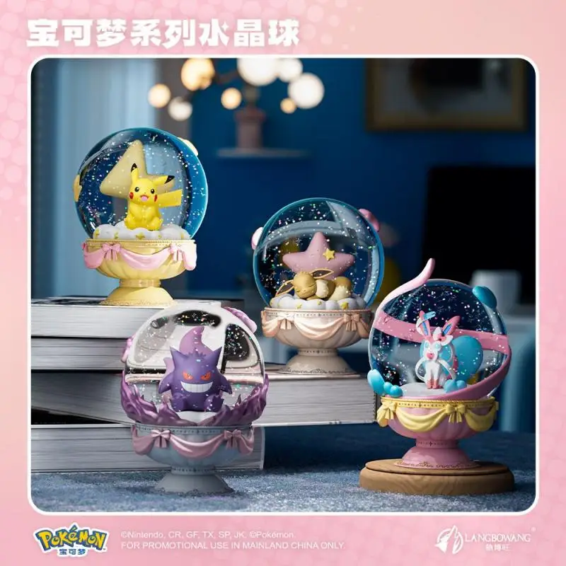 genuine-pokemon-series-cute-cartoon-crystal-ball-pikachu-gengar-eevee-sylveon-luminous-night-light-ornament-gift-toy