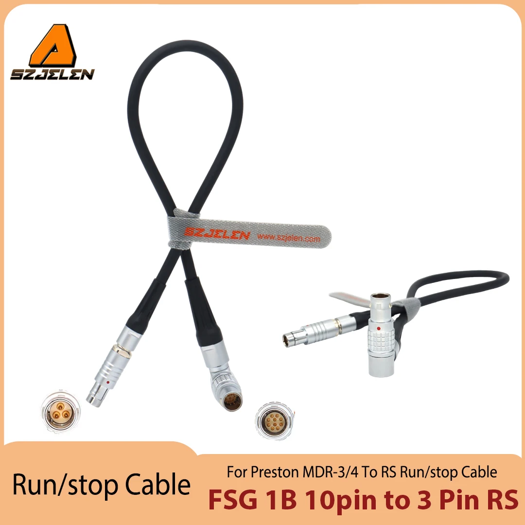 

1PC For Preston MDR-3 and MDR-4 FSG 1B 10pin to 3 Pin RS Run/stop Power Cable for Arri Alexa,RED, Sony Venice