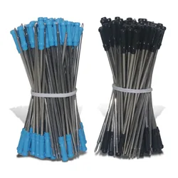 100 Pcs Metal Refill Length 115mm Diameter 2.5mm Nib 0.7mm Student School Office Writing Pen Refill Ballpoint pen Metal Refill