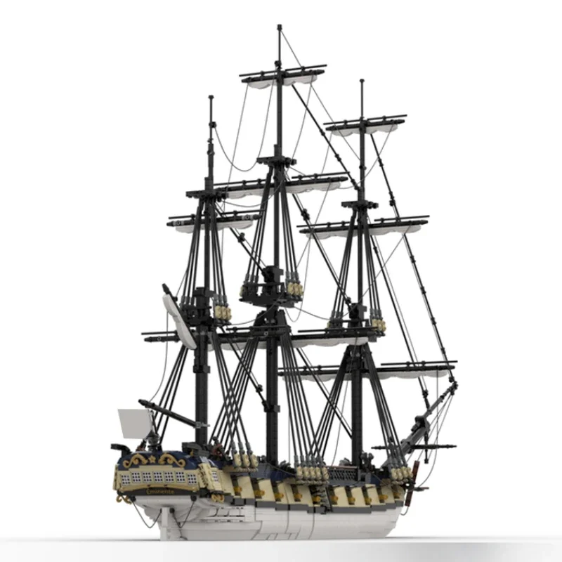 HMS MOC England & British chartered war cutter brick set Royal navy warship model Admiralty rigged ship buildings block kit toys