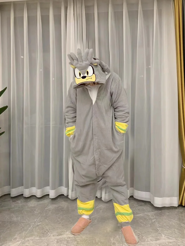 Kobiety Onesie Cartoon Kigurumi piżama ze zwierzętami na Halloween przebranie na karnawał polarowy strój świąteczny kombinezon na całe ciało bielizna nocna — 2