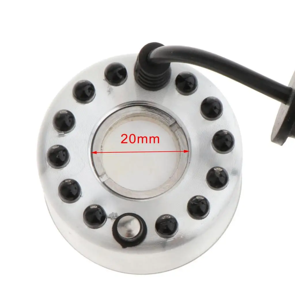Mini 12 LED Pumpkin Light Fogger Mister Water Fountain Pond Fog Machine Atomizer for Halloween Christmas Party Decoration