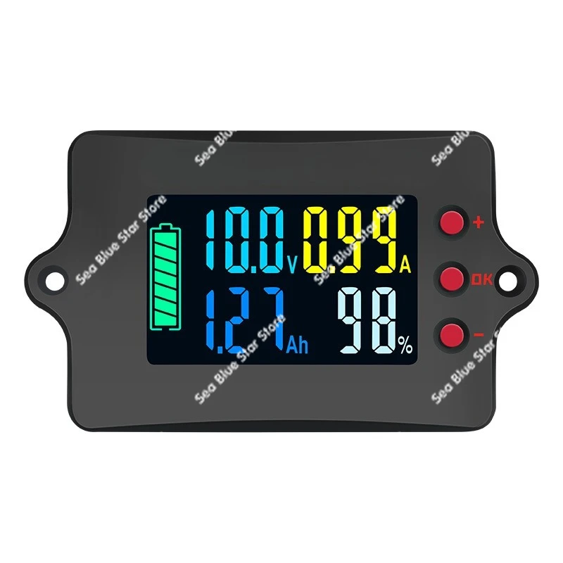 Coulomb Meter Battery Display, Lithium Lead Acid Battery Voltage Ammeter, Battery Fuel Detector