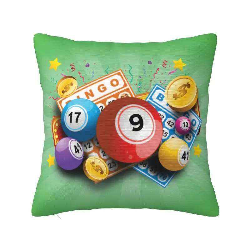 Nordic Hot Game Bingo Cushion Cover 40*40 cm Velvet Throw Pillow Case for Living Room Bedding Sofa Pillowslip