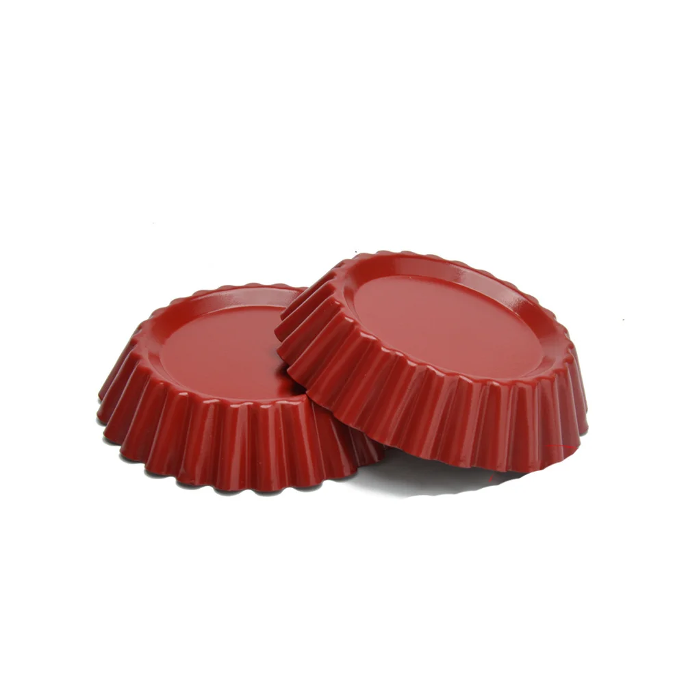 

3pcs Egg Tart Mold Non-Stick Reusable Carbon Steel Baking Tool For Cookies Pudding Chocolate Mould Kitchen Bakeware