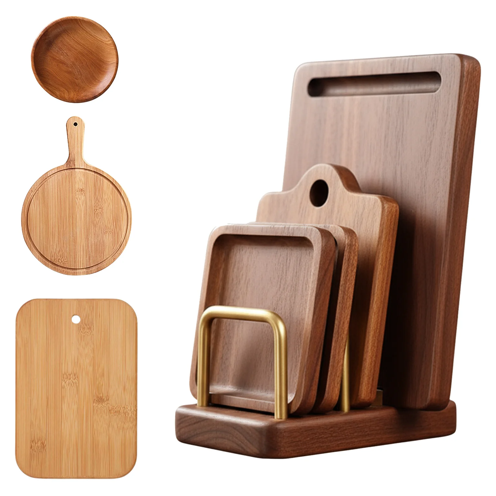 Escurridor de Platos de Madera Maciza, Organizador de Tapas de Ollas de Múltiples Niveles, Soporte de Madera Resistente al Desgaste y Drenable para la Encimera de la Cocina del Hogar