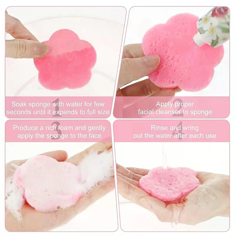 ฟองน้ำอัดเม็ดสำหรับทำความสะอาดผิวหน้า 20 ชิ้น/กล่อง ฟองน้ำไฮโดรเทอราปีสำหรับสปา แผ่นทำความสะอาดผิวหน้าสำหรับใช้ทุกวัน ล้างเครื่องสำอาง ขัดผิว