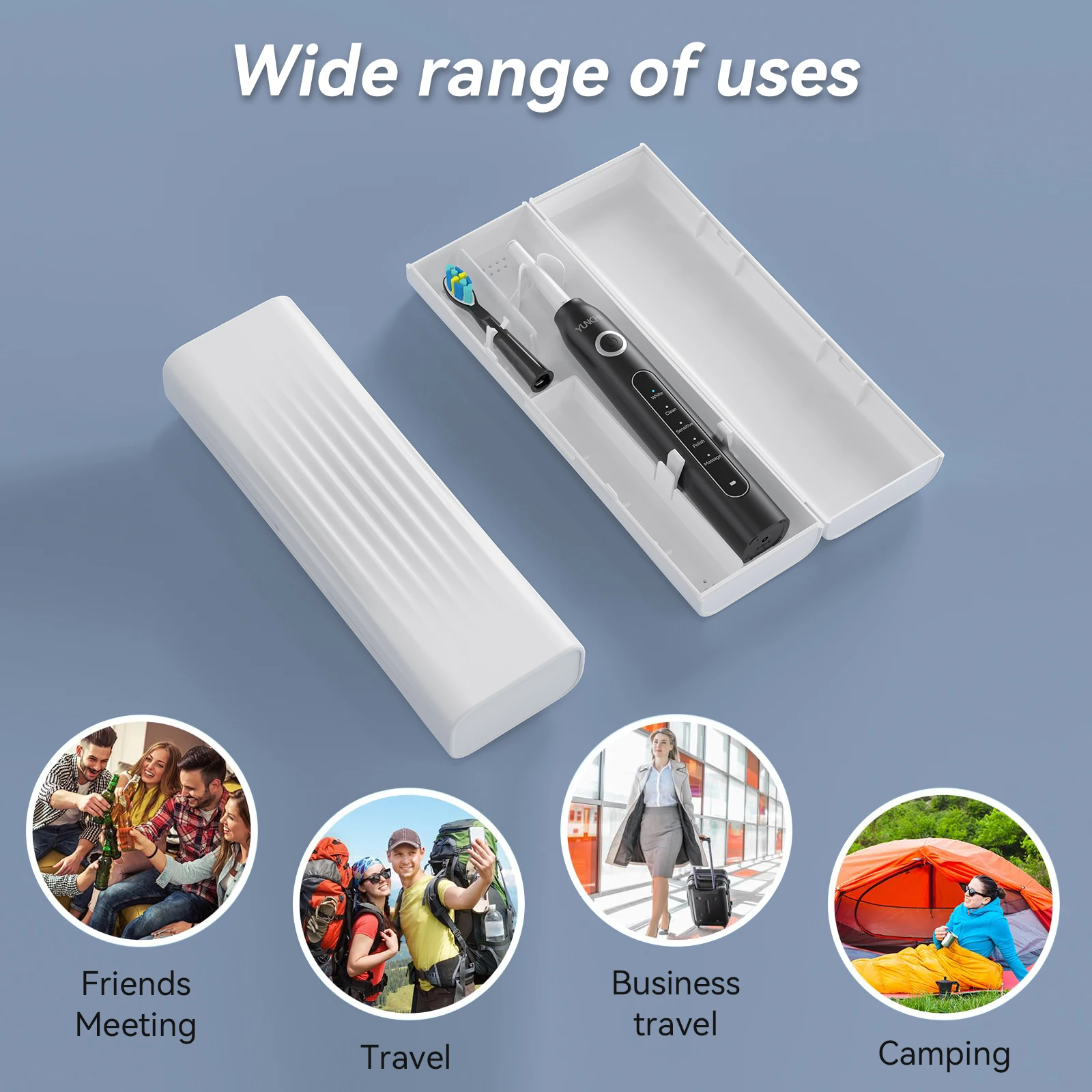 Étui de voyage pour brosse à dents électrique Oral B XIAOmi et Philips, support de brosse à dents portable, housse de protection, boîte de rangement propre