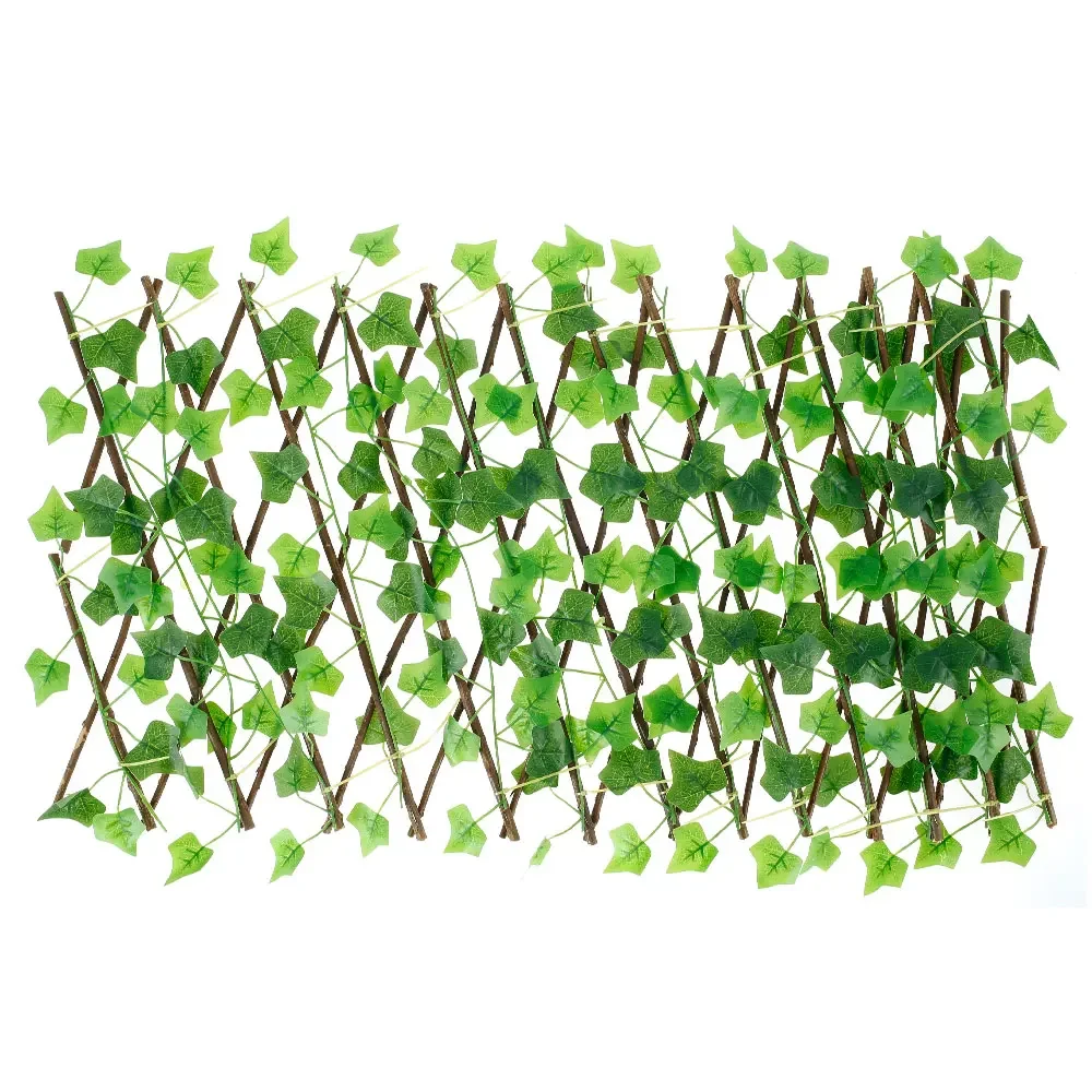 Neue Garten abschirmung expandierende Gitter Sichtschutz Hecke künstliche Faux Efeu Blätter Holzzaun für Garten gebäude – Detail 9
