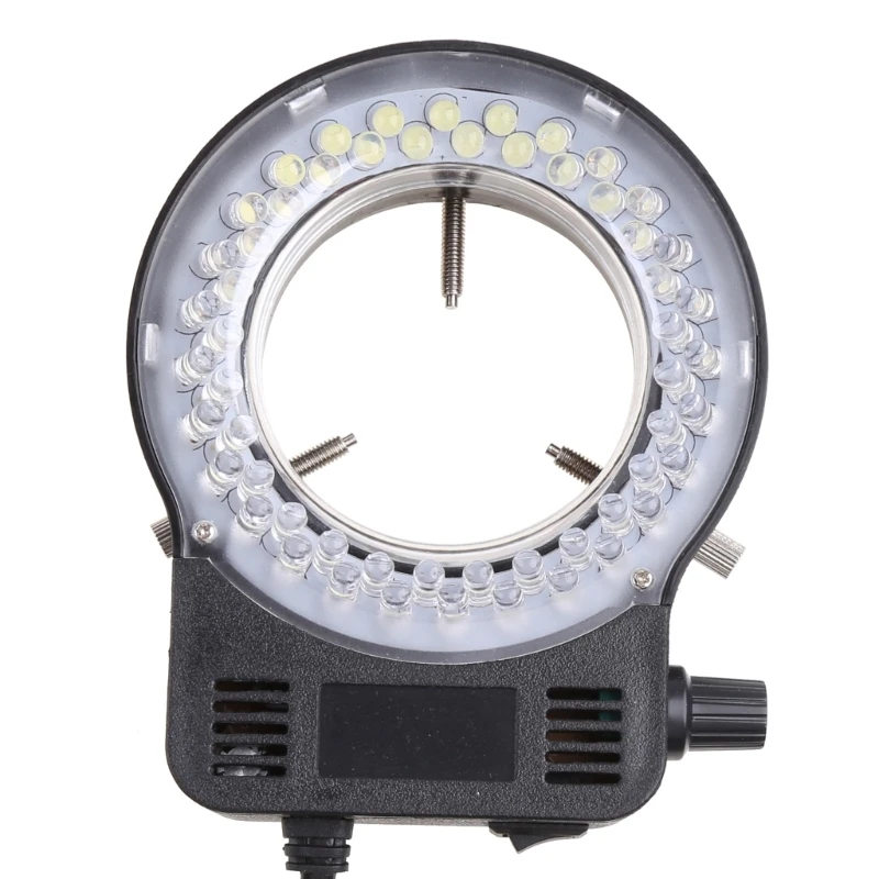 Microscope Lamp Single Cylinder Binocular Stereo Microscope Ring Lamp Integrated Ring Light Source Brightness Adjustable