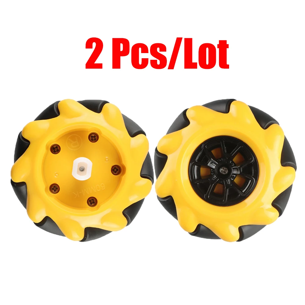 

2pcs/lot 60mm Wheel For Mecanum Wheel Robot Omni Wheels TT Wheel Car Robot For Arduino Robot Car Kit Component Automation Robot