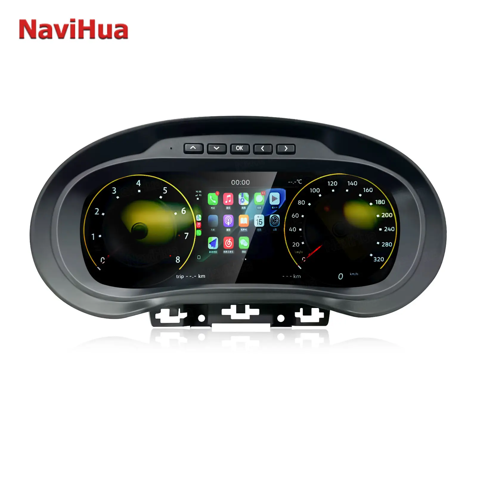 Navihua LCD العنقودية الرقمية نظام لينكس اللاسلكية Carplay HDMI قمرة القيادة لشركة فولكس فاجن بولو 2012-2018 LCD لوحة القيادة شاشة السيارة #4