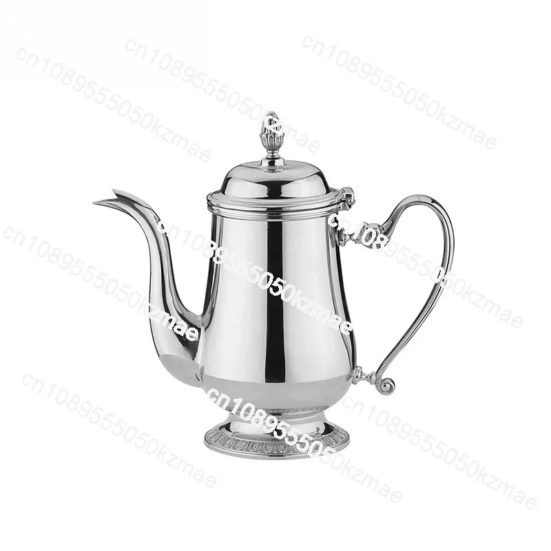 Stainless Steel Arabic Coffee Set, Mirror Finish Tea Pot Collection for Hospitality