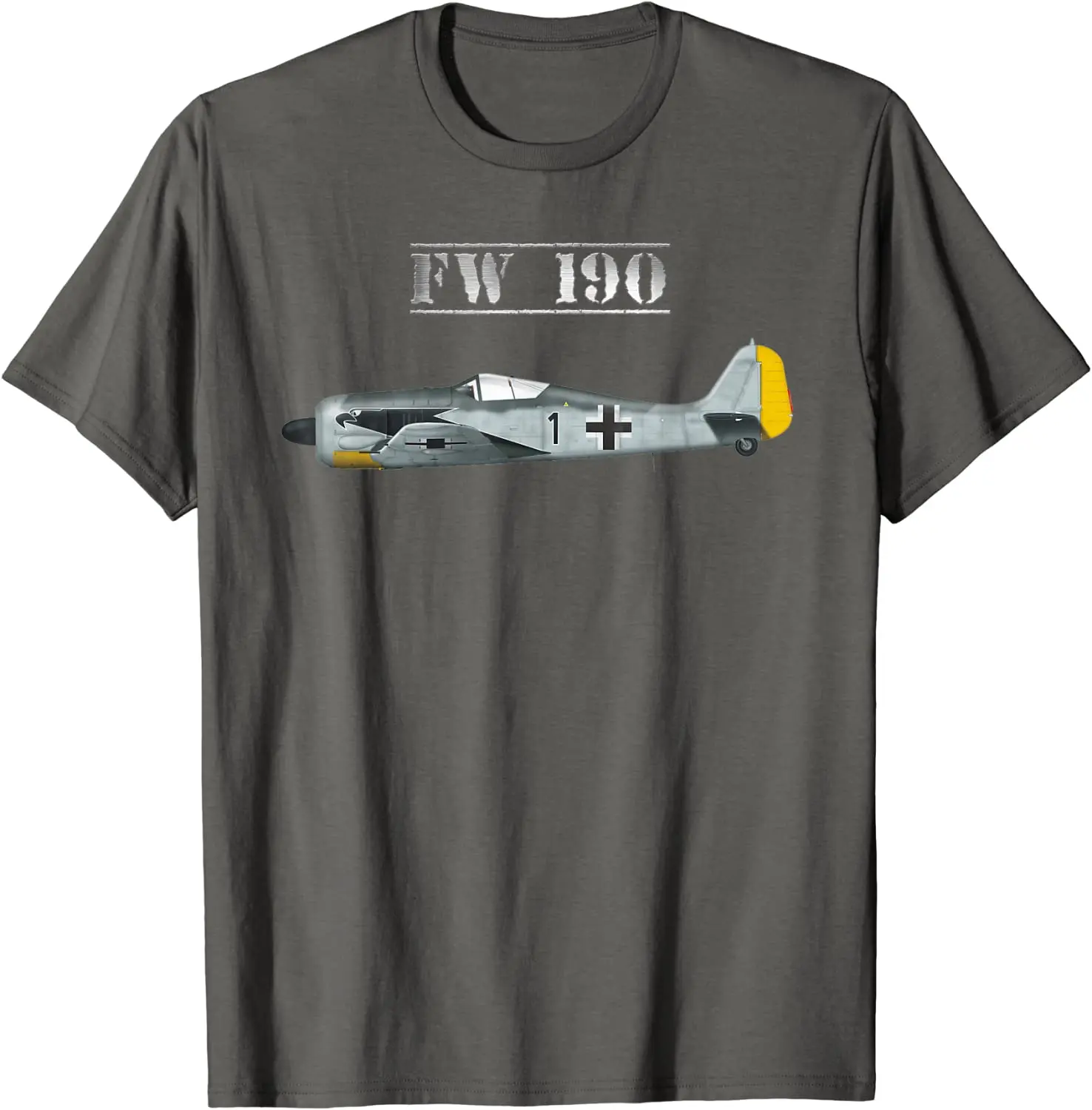 FW 190 Fighter Plane World War II Men T-Shirt Short Sleeve Casual 100% Cotton O-Neck Summer TShirt