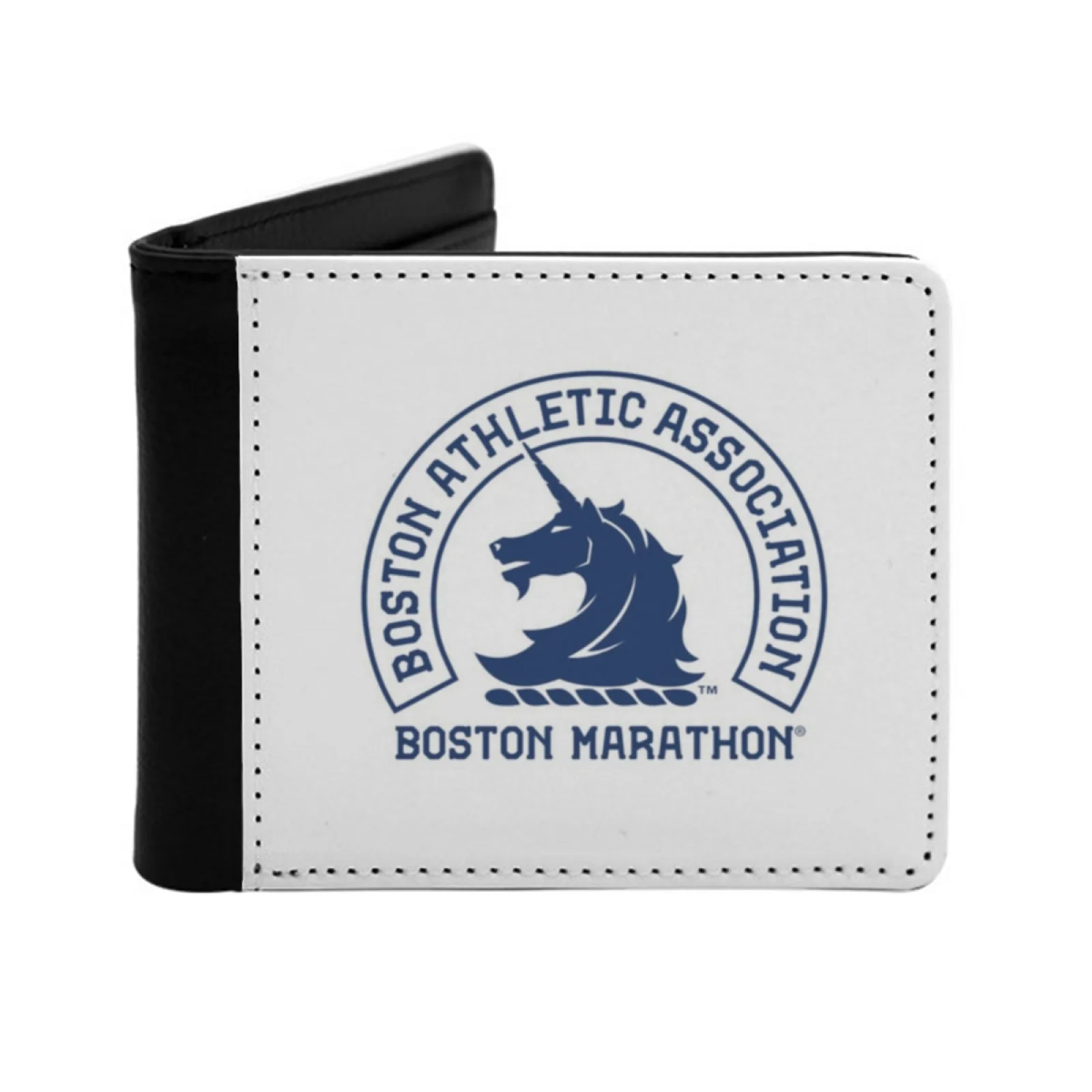 Boston Marathon Personalized Wallet For Men And Women Pu Leather Short Pocket Purse Boston Marathon Nyc Half 2022 Summer Half