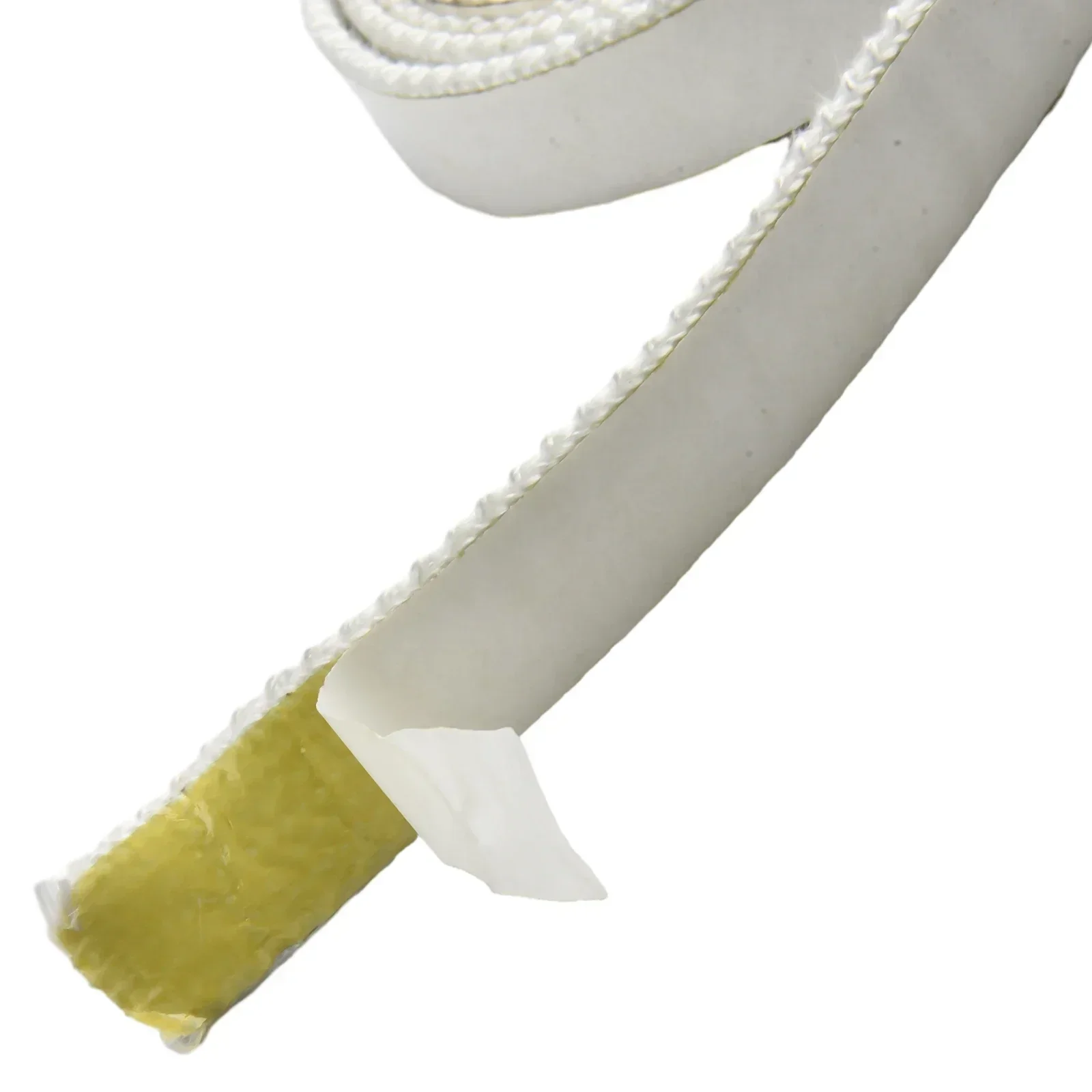 

Pellet Stove Door Gasket Kit Using Fiberglass Flat Rope for Sealing Heat Exchangers Kilns Chimneys and Boiler Expansion Joints