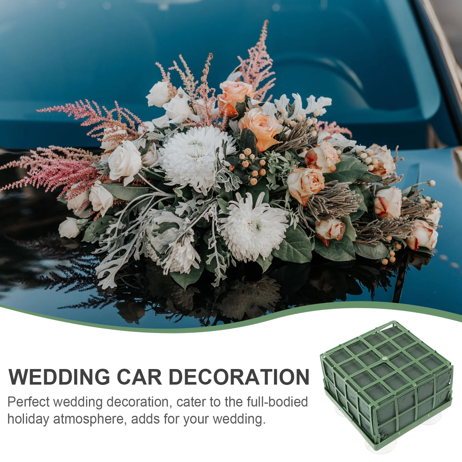 

3pcs Wedding Decoration Flower Sucker Base For Fresh Floral Centerpiece Holders Wedding Fresh Floral Sucker Base Party Supplies