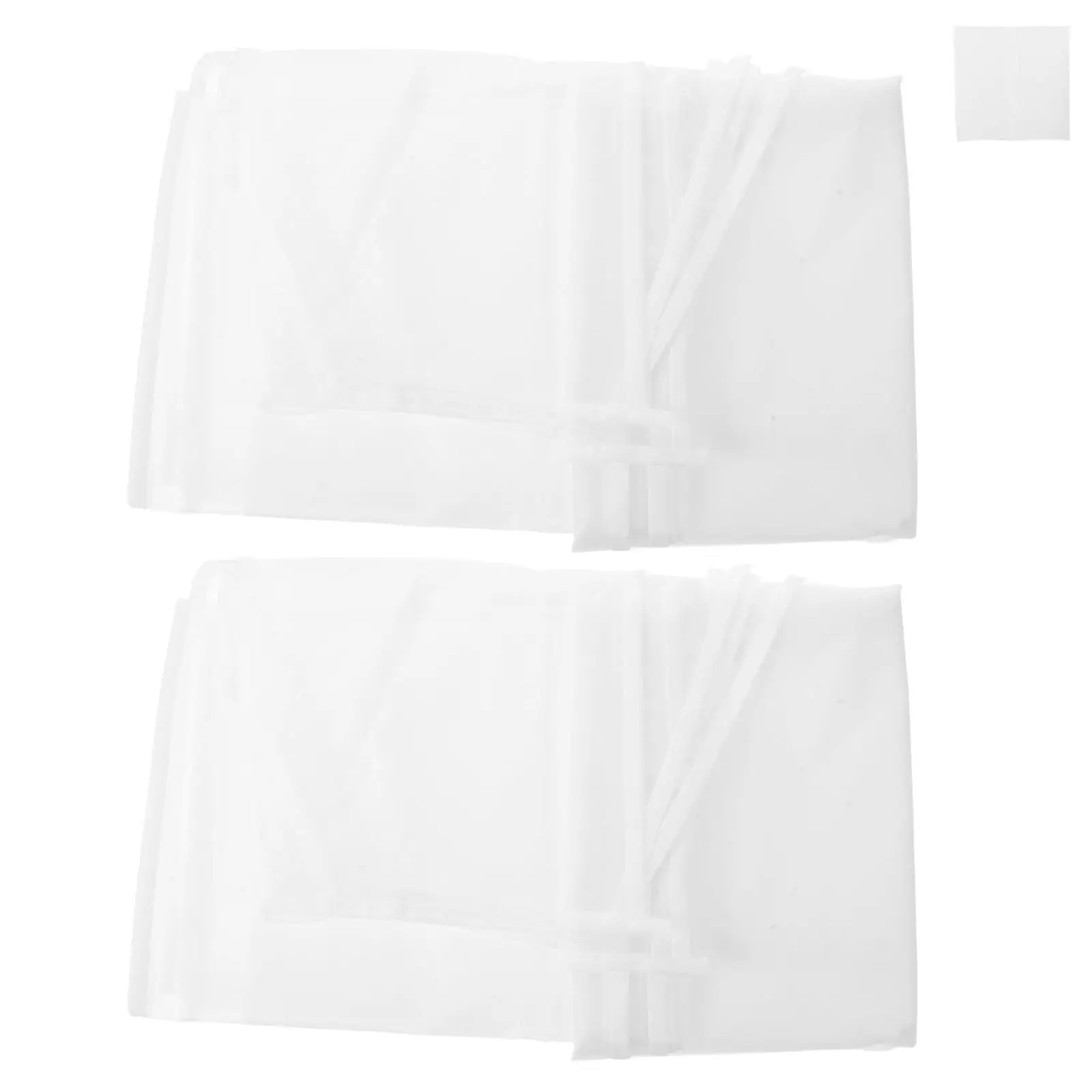 2Sets Clothing Rack Dust Covers Translucent Wardrobe Closet Cover Dustproof Storage for Bedroom Open Hanging Clothes Rack 43x43