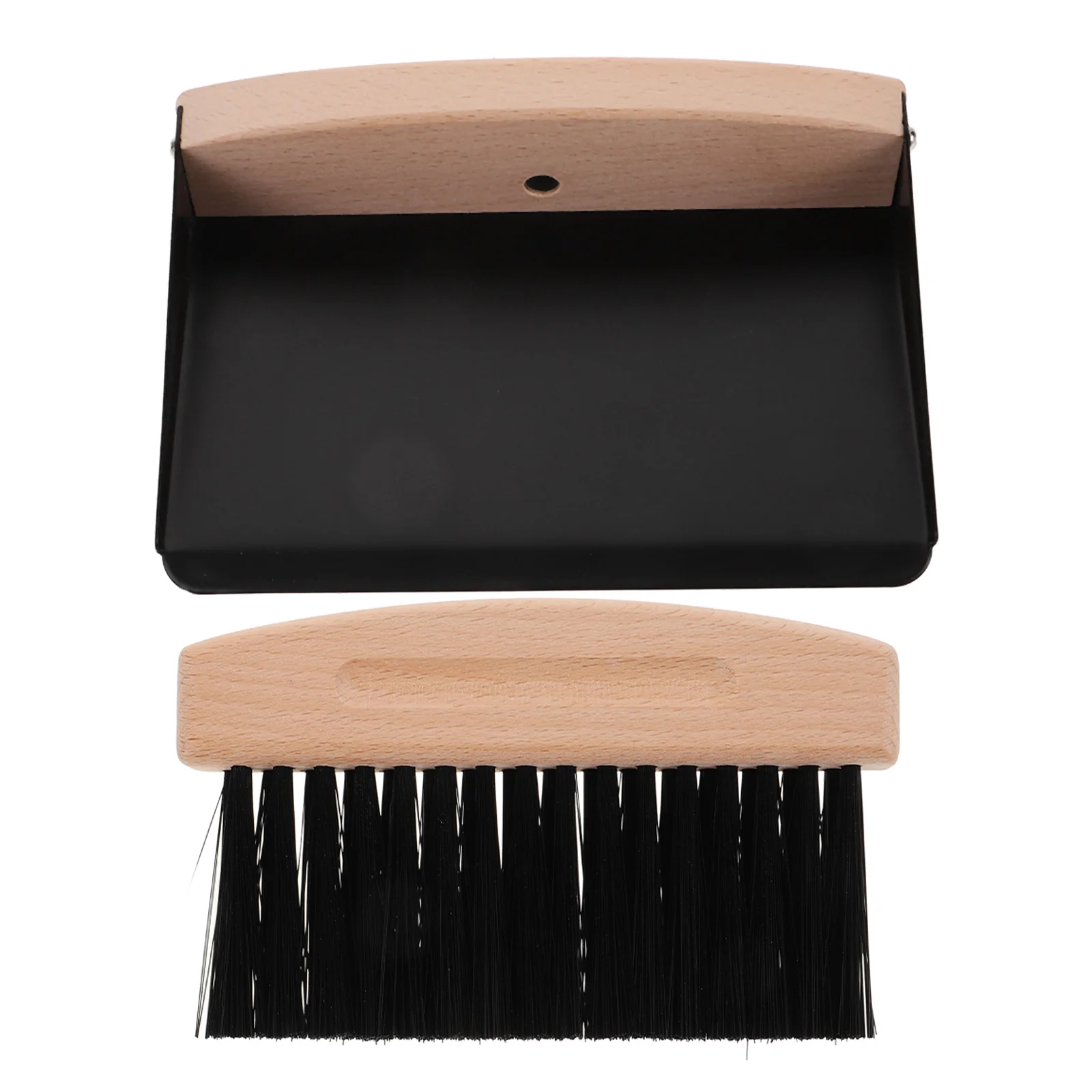 

Mini Broom Dustpan Set Desktop Cleaning Brush Small Trash Can Countertop Black Sweeping Supplies Portable