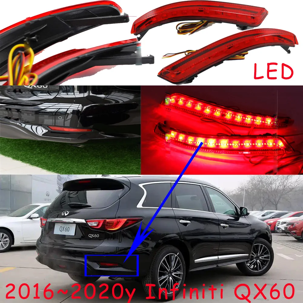 

car bumper tail light for Infiniti QX60 rear light taillight 2016~2020y auto accessories LED QX 60 Taillamp fog light