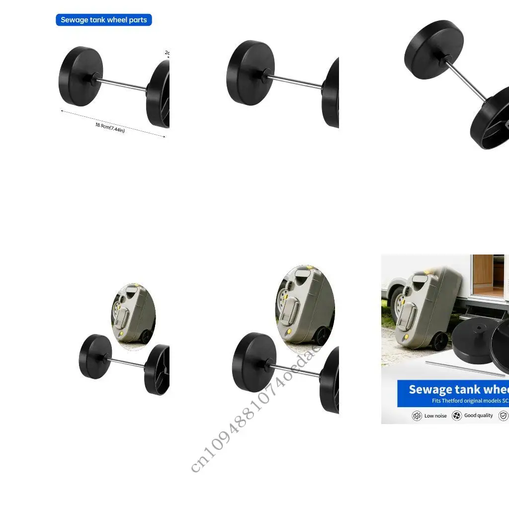 

Motorhome Waste Disposal Wheel Stainless Steel Axles And Impact Resistant Hubs RVs Sewer Waste