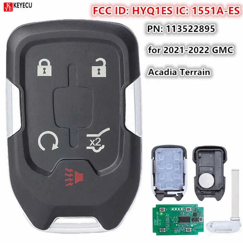 

Для GMC Acadia Terrain 2021-2022 гг., новый интеллектуальный дистанционный брелок с эффектом брызг HYQ1ES, 434 МГц, артикул: 113522895