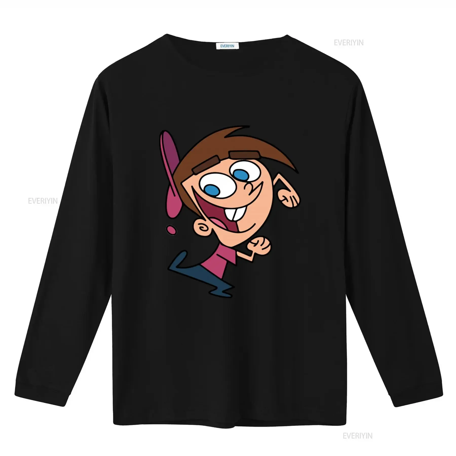 Timmy Turner The Fairly Oddparents Print T Shirt Casual Cool vintage Washed Versatile Soft streetwear Breathable Slightly